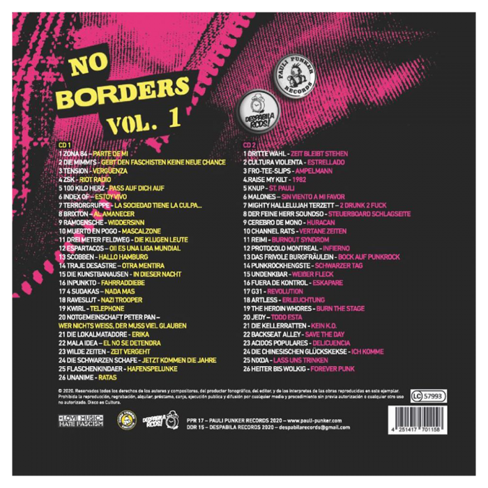 CD "No Borders Vol. 1" (2CDs)